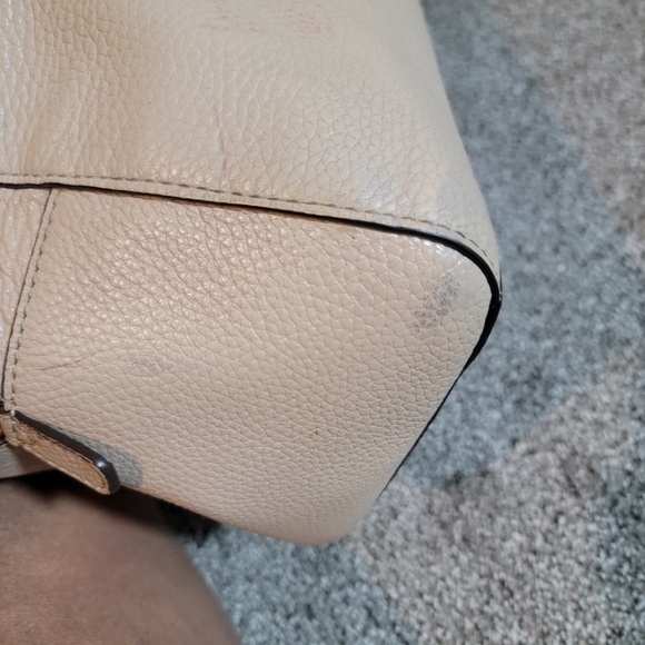 Pre-owned leather Michael Kors two handle beidge/cream satchel - Picture 8 of 16